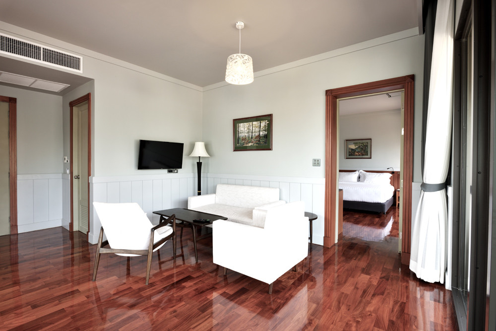 ห้องพักดีลักซ์ : ปลากาญจน์ รีสอร์ท ที่พักกาญจนบุรี